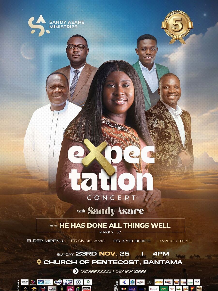 Ghana Events – EXPECTATION CONCERT WITH SANDY ASARE Ghana Events – EXPECTATION CONCERT WITH SANDY ASARE