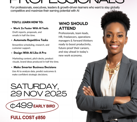 Ghana Events – AI FOR CAREER PROFESSIONALS Ghana Events – AI FOR CAREER PROFESSIONALS