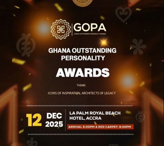 Ghana Events – Ghana Outstanding Personality Awards (GOPA), 2025. Ghana Events – Ghana Outstanding Personality Awards (GOPA), 2025.