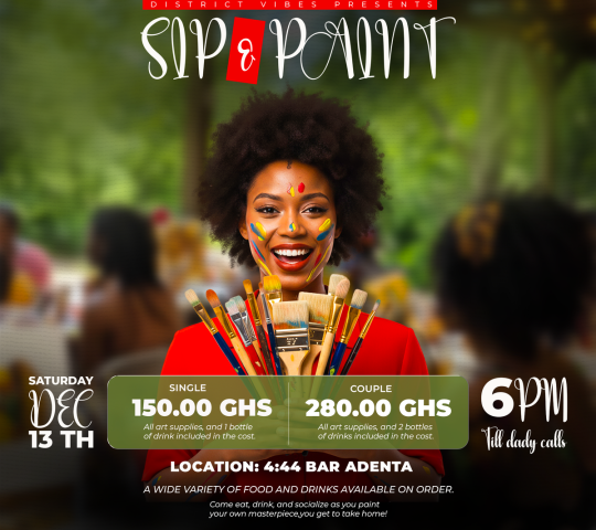 Ghana Events – District Vibes Sip & Paint Ghana Events – District Vibes Sip & Paint