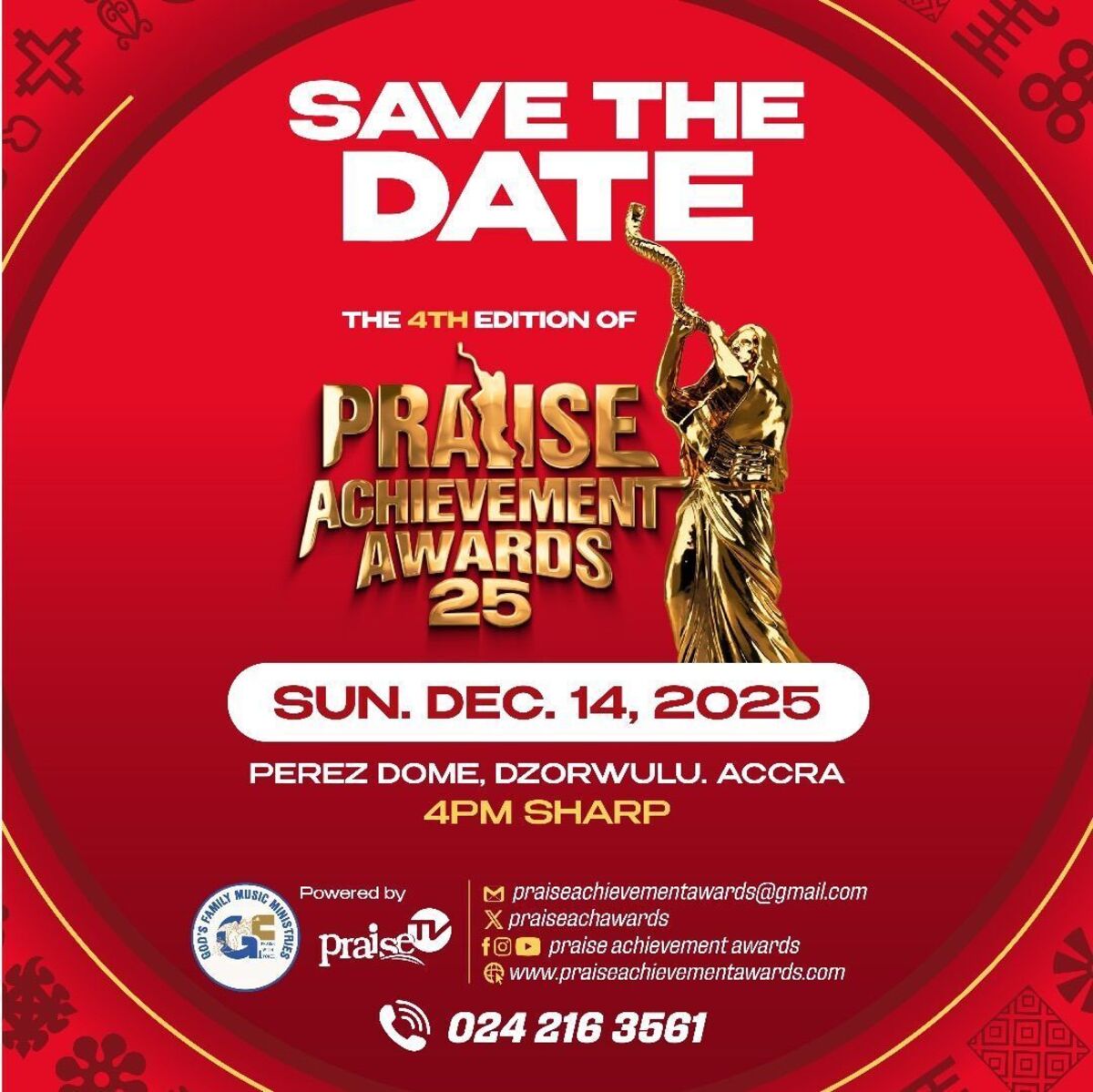 Ghana Events – Praise Achievement Awards 25 Ghana Events – Praise Achievement Awards 25