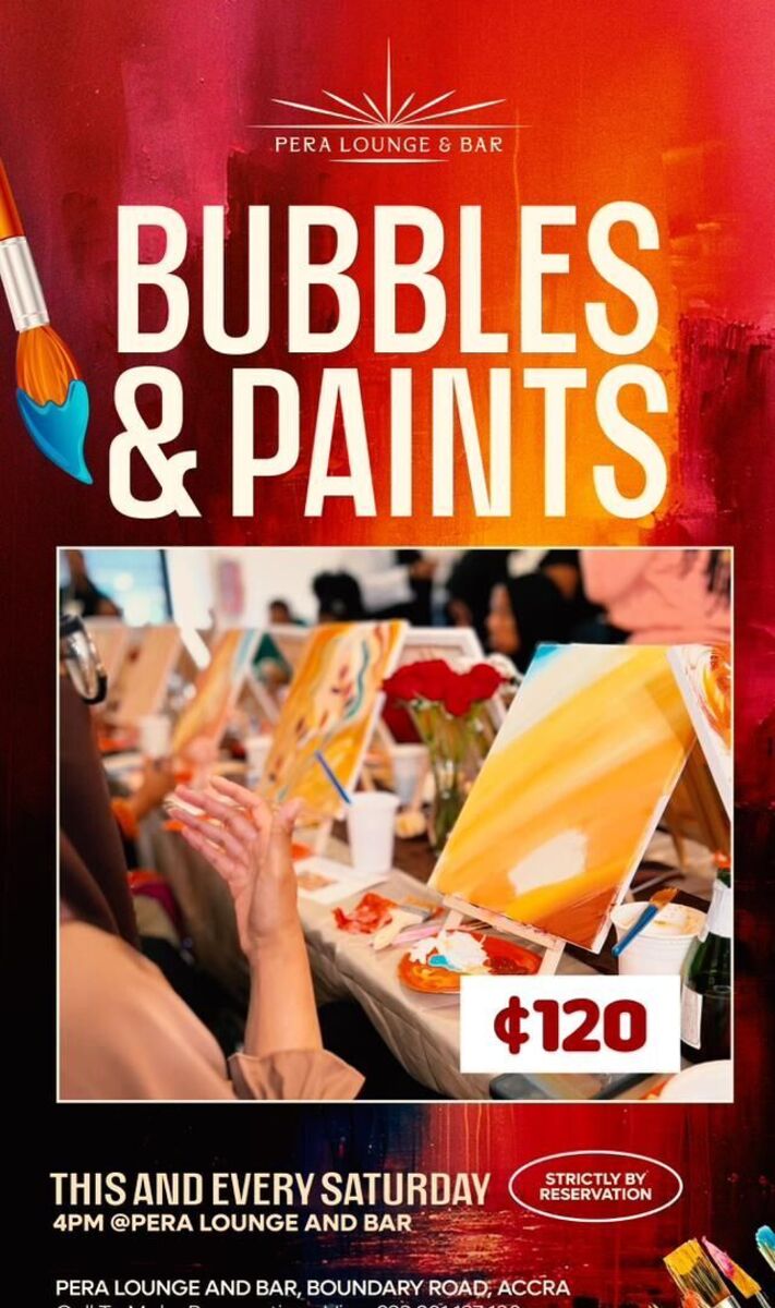 Ghana Events – bubbles and paint Ghana Events – bubbles and paint