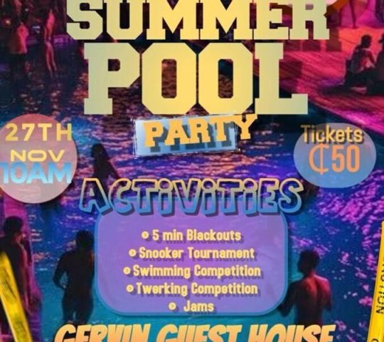 Ghana Events – Summer pool party Ghana Events – Summer pool party