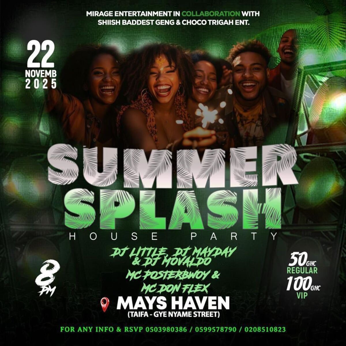 Ghana Events – SUMMER SPLASH HOUSE PARTY Ghana Events – SUMMER SPLASH HOUSE PARTY