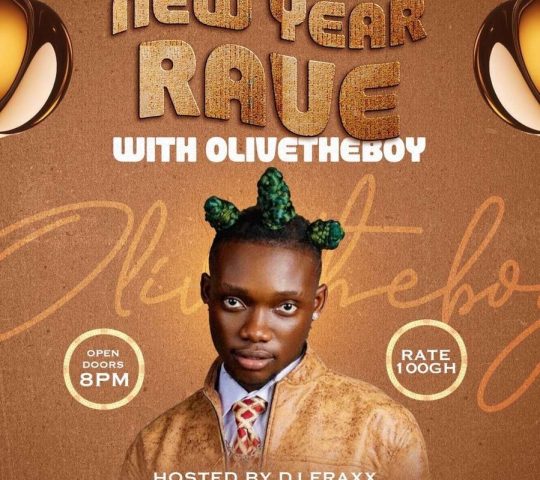 Ghana Events – New Year Rave With OliveTheBoy Ghana Events – New Year Rave With OliveTheBoy