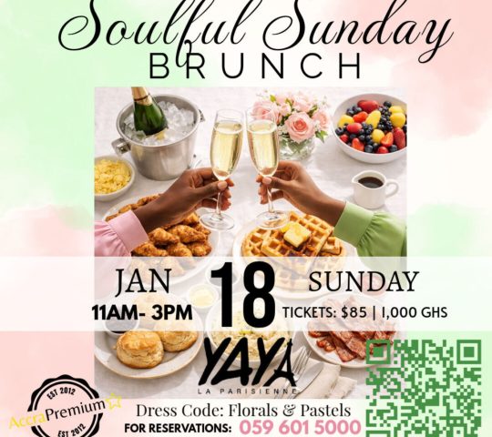 Ghana Events – Soulful Sunday Brunch Ghana Events – Soulful Sunday Brunch
