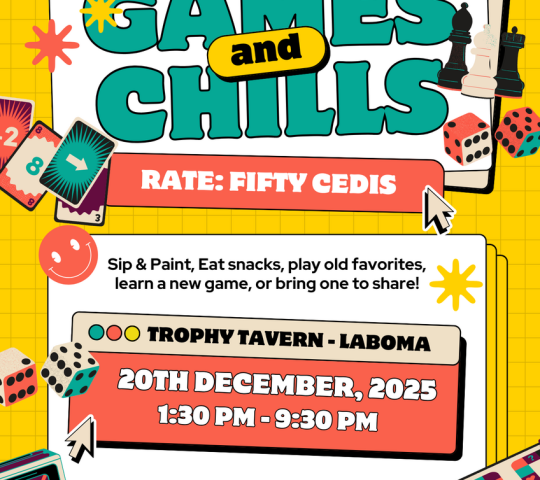 Ghana Events – GAMES & CHILLS 2.0 Ghana Events – GAMES & CHILLS 2.0