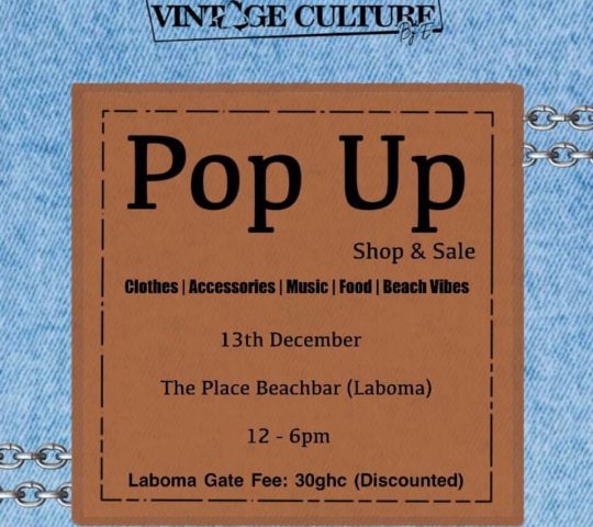 Ghana Events – Pop Up Shop & Sale Ghana Events – Pop Up Shop & Sale
