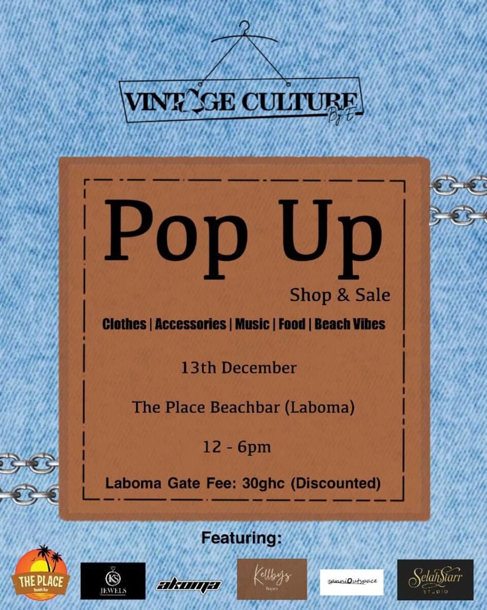 Ghana Events – Pop Up Shop & Sale Ghana Events – Pop Up Shop & Sale