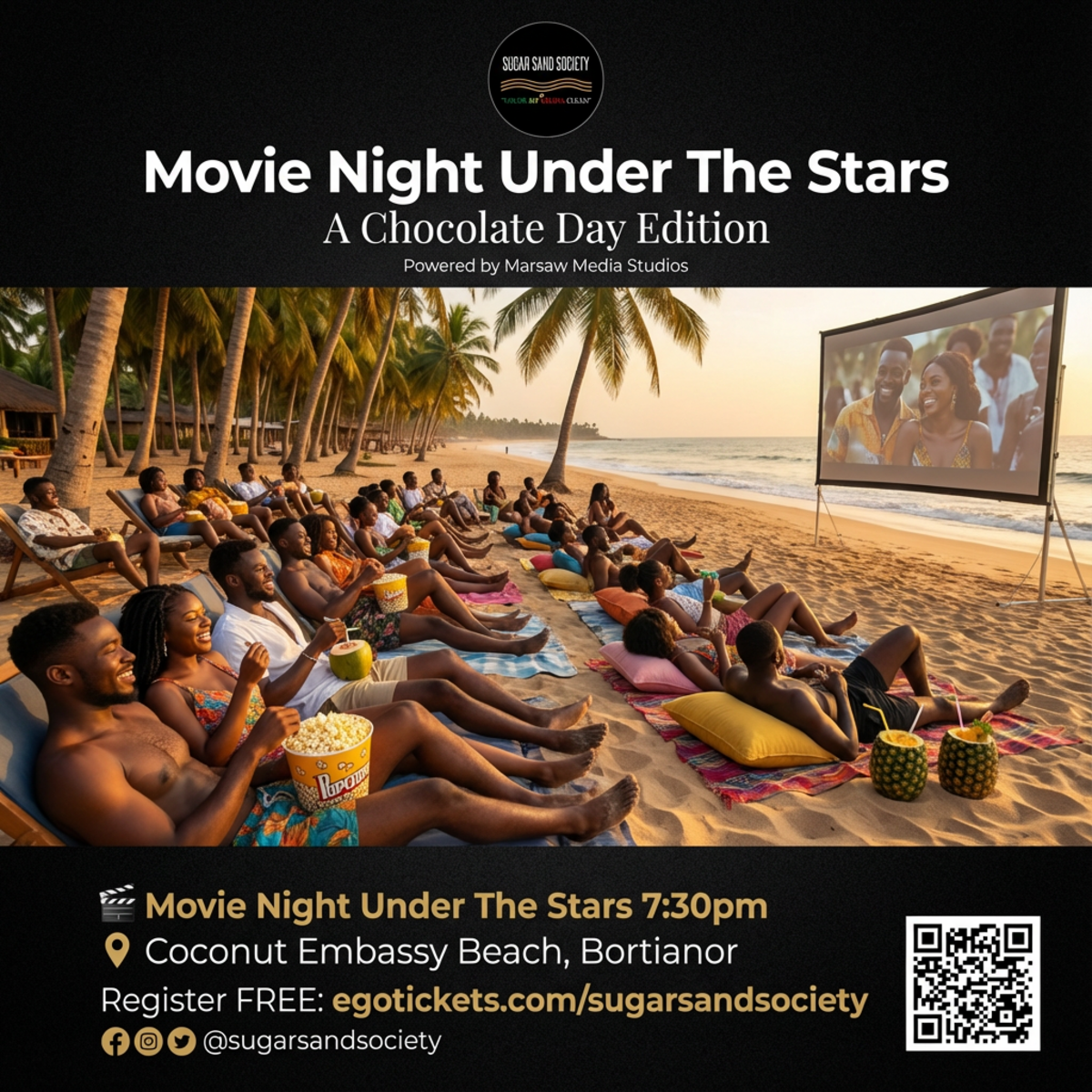 Ghana Events – Beach Side Movie Night Under The Stars Ghana Events – Beach Side Movie Night Under The Stars