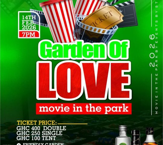 Ghana Events – Garden of Love movie in the park Ghana Events – Garden of Love movie in the park