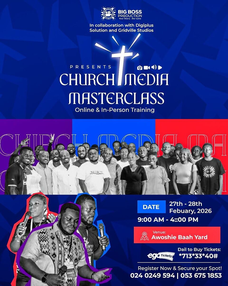 Ghana Events – Church Media Masterclass February 2026 Edition Ghana Events – Church Media Masterclass February 2026 Edition