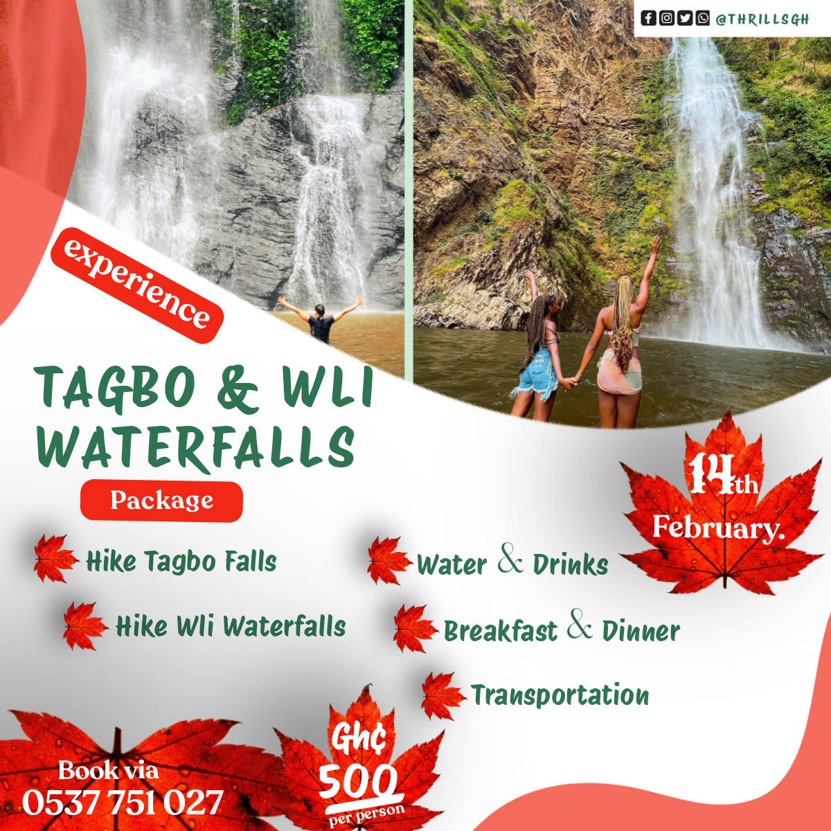 Ghana Events – Experience Two Waterfalls in One Day Ghana Events – Experience Two Waterfalls in One Day