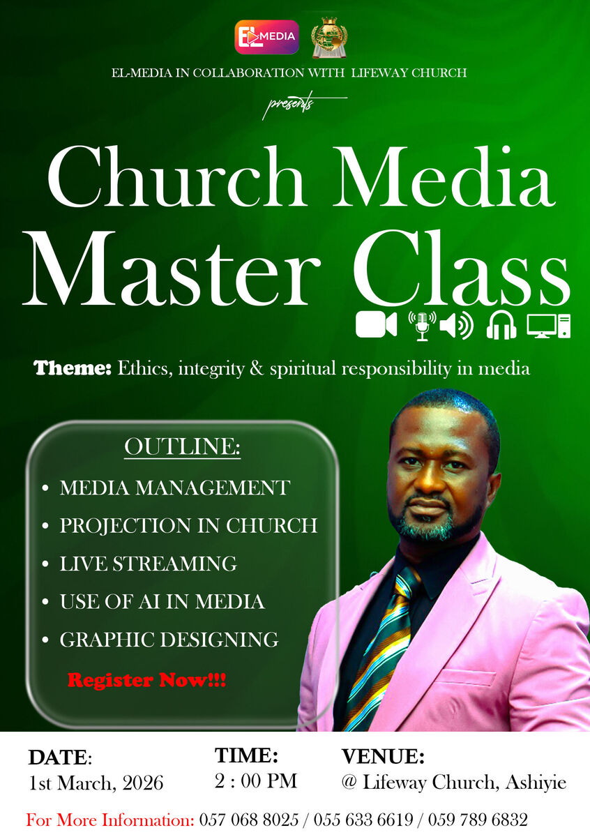 Ghana Events – CHURCH MEDIA MASTERCLASS Ghana Events – CHURCH MEDIA MASTERCLASS