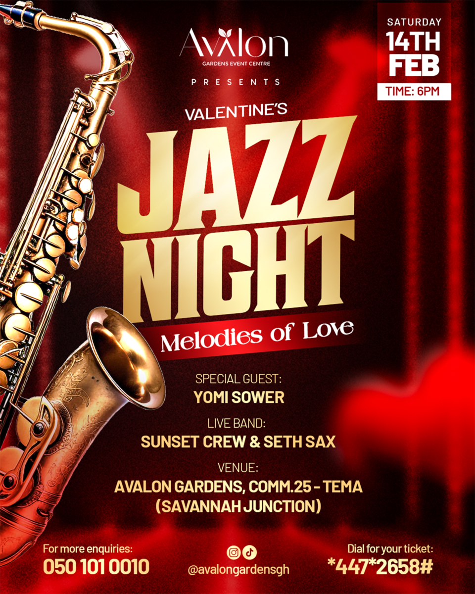 Ghana Events – Melodies of Love – Avalon Jazz Night Ghana Events – Melodies of Love – Avalon Jazz Night
