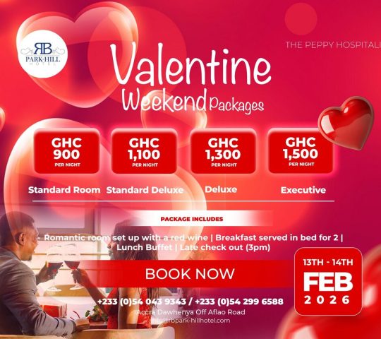 Ghana Events – RB Parkhill Valentine Package Ghana Events – RB Parkhill Valentine Package