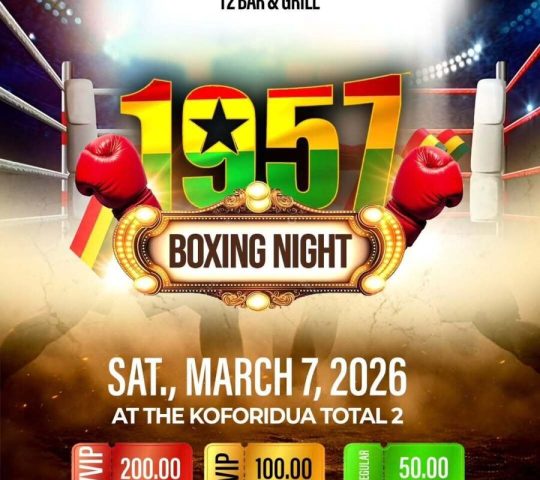 Ghana Events – 1957 BOXING NIGHT Ghana Events – 1957 BOXING NIGHT