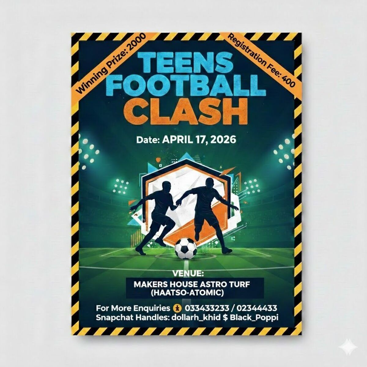 Ghana Events – Teens Football Clash Ghana Events – Teens Football Clash