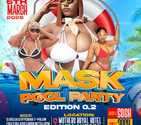 Ghana Events – MASK POOL PARTY EDITION 0.2 Ghana Events – MASK POOL PARTY EDITION 0.2