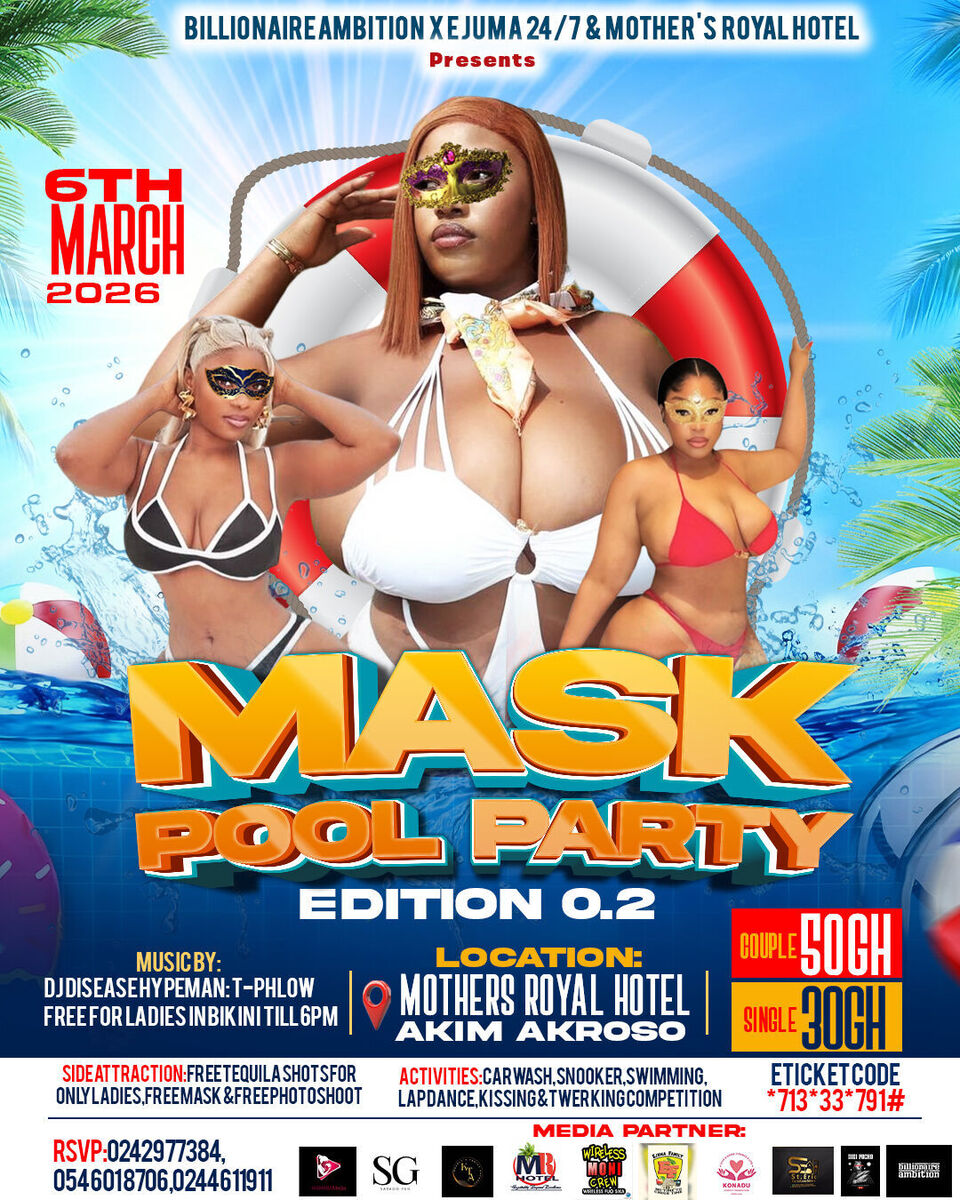Ghana Events – MASK POOL PARTY EDITION 0.2 Ghana Events – MASK POOL PARTY EDITION 0.2