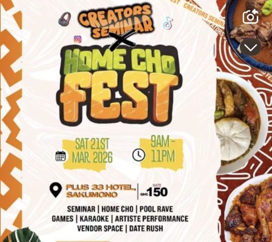 Ghana Events – Creators Sem X Homecho Fest Ghana Events – Creators Sem X Homecho Fest