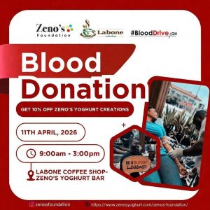 Ghana Events – Blood Donation Drive @ Labone Coffee Shop – Zeno’s Yoghurt Bar Ghana Events – Blood Donation Drive @ Labone Coffee Shop – Zeno’s Yoghurt Bar