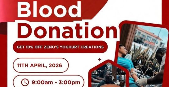 Ghana Events – Blood Donation Drive @ Labone Coffee Shop – Zeno’s Yoghurt Bar Ghana Events – Blood Donation Drive @ Labone Coffee Shop – Zeno’s Yoghurt Bar