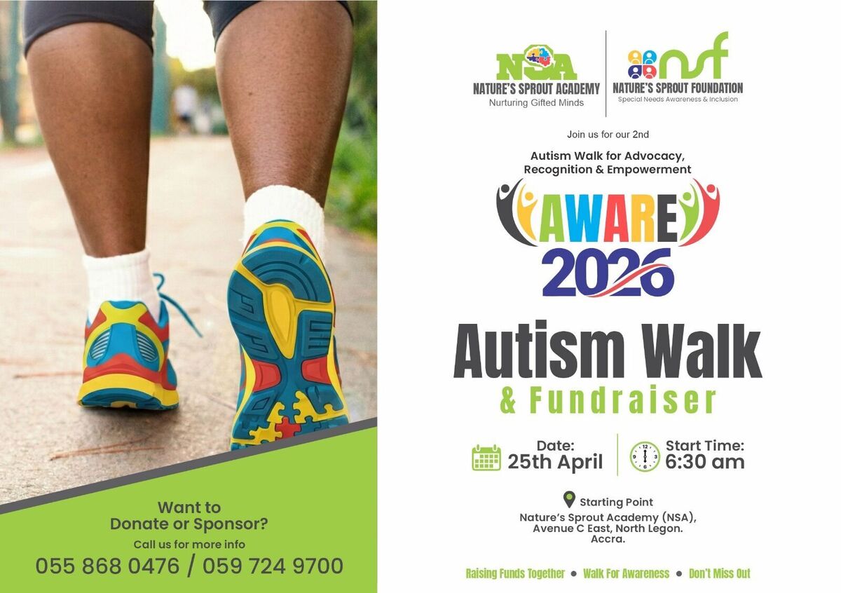 Ghana Events – Autism Walk & Fundraiser 2026 (AWARE 2026) Ghana Events – Autism Walk & Fundraiser 2026 (AWARE 2026)