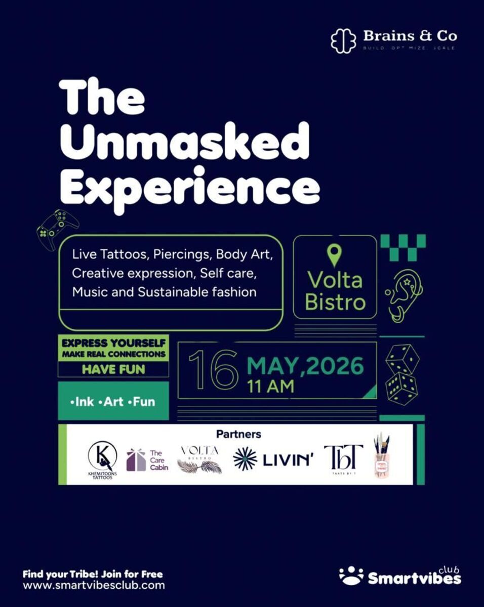 Ghana Events – Unmasked – Tattoos, piercings, body art, selfcare and sustainable fashion Ghana Events – Unmasked – Tattoos, piercings, body art, selfcare and sustainable fashion