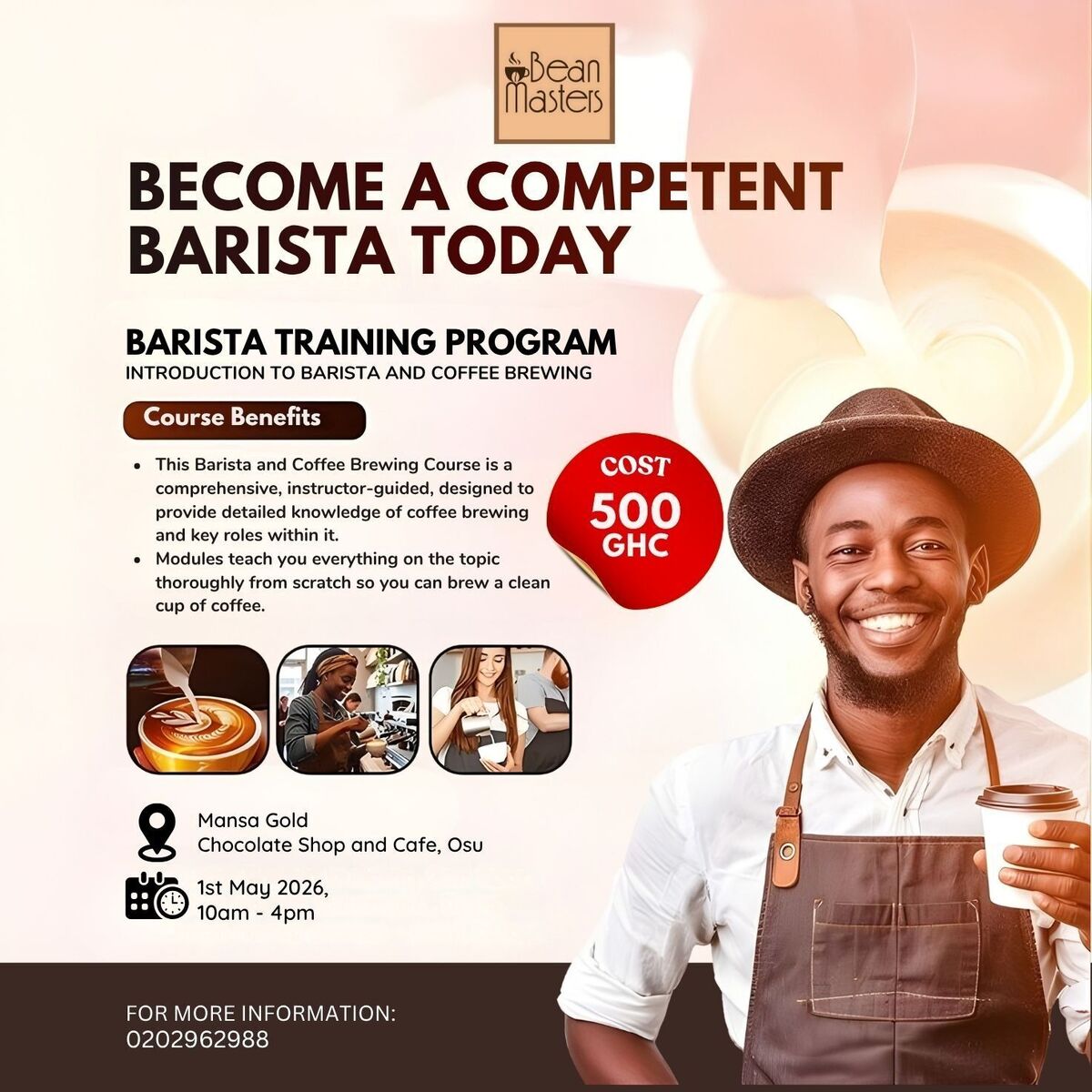Ghana Events – Bean Masters Barista Training Program Ghana Events – Bean Masters Barista Training Program