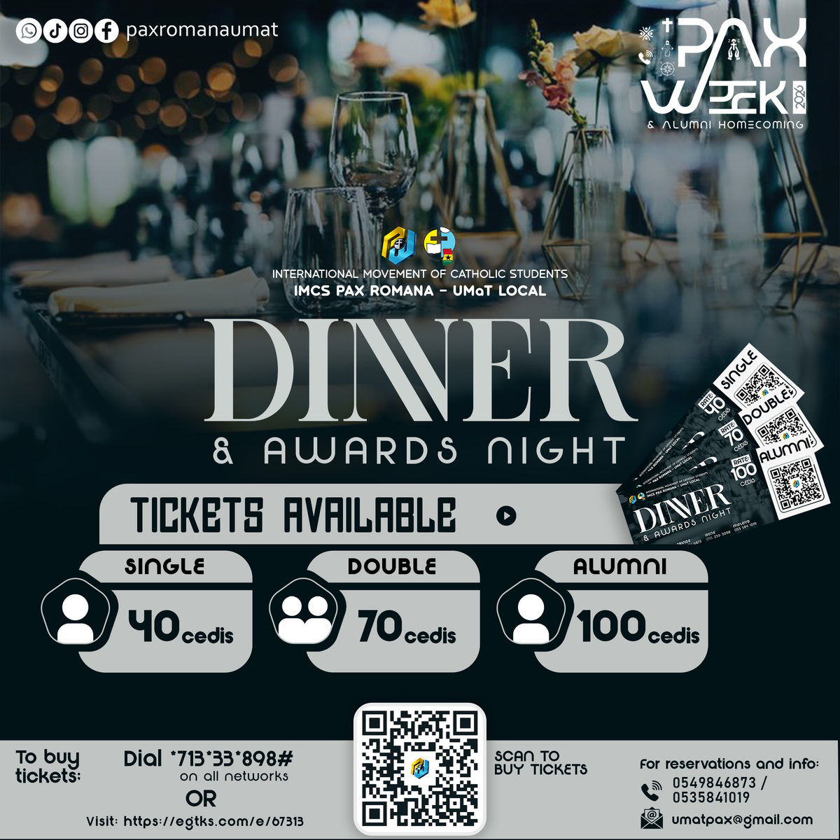 Ghana Events – Pax UMaT Dinner & Awards Night Ghana Events – Pax UMaT Dinner & Awards Night