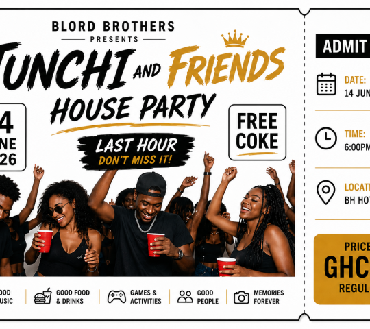 Ghana Events – Last hour house party Ghana Events – Last hour house party