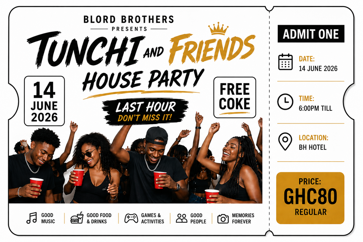 Ghana Events – Last hour house party Ghana Events – Last hour house party