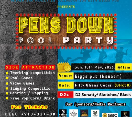 Ghana Events – PENS DOWN POOL PARTY Ghana Events – PENS DOWN POOL PARTY