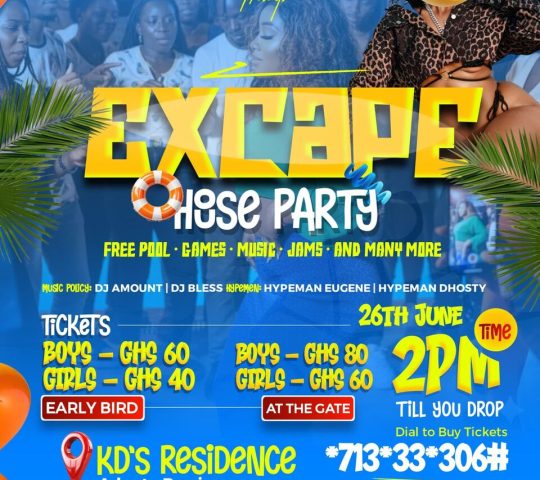 Ghana Events – Escape House Party Ghana Events – Escape House Party