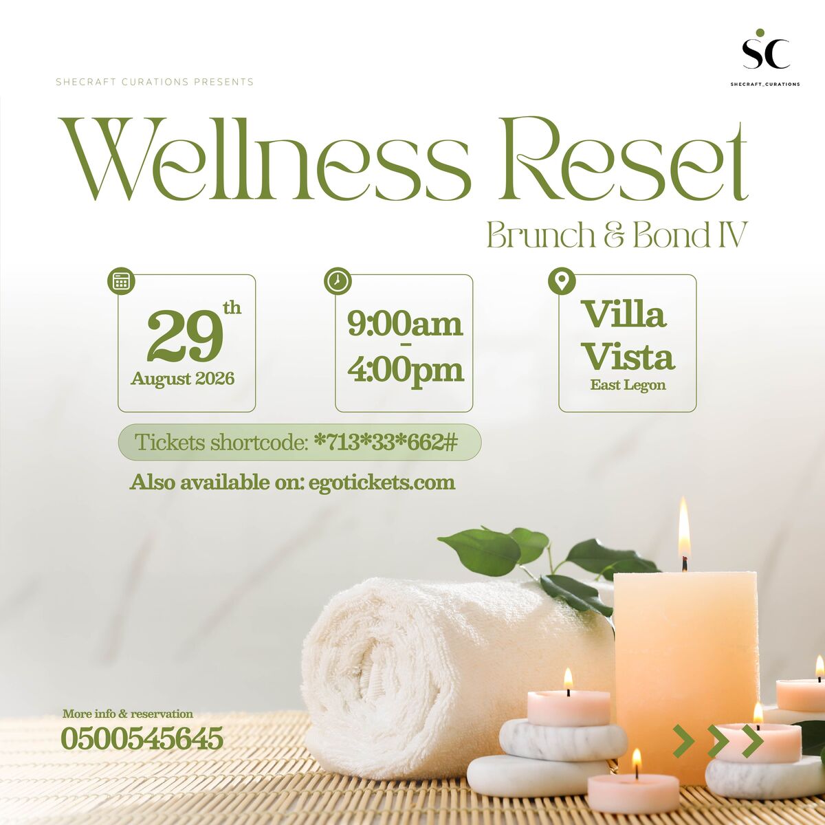 Ghana Events – Wellness Reset(Brunch & Bond IV) Ghana Events – Wellness Reset(Brunch & Bond IV)
