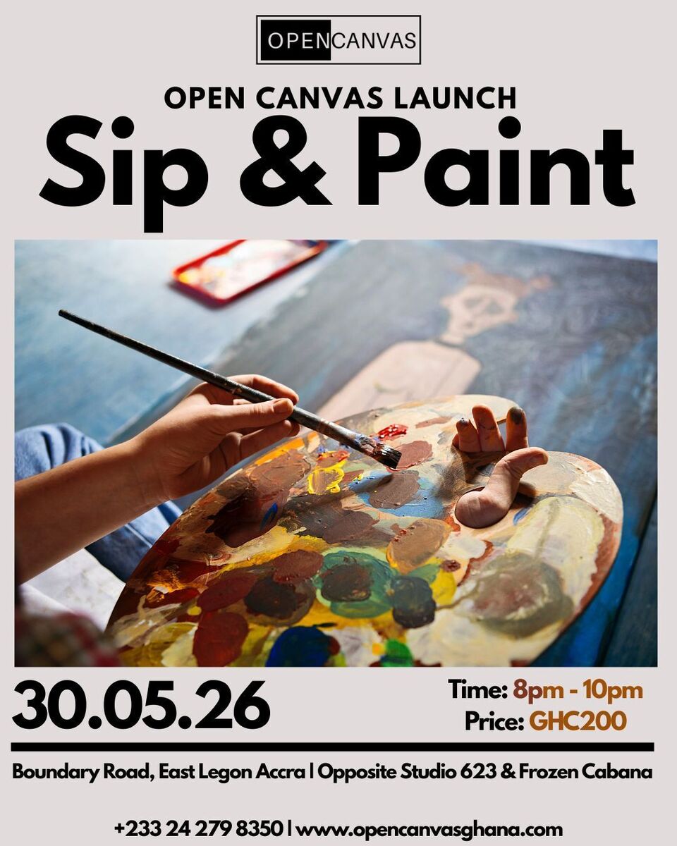 Ghana Events – Open Canvas Launch – Paint & Social – Complimentary Hot Drinks Ghana Events – Open Canvas Launch – Paint & Social – Complimentary Hot Drinks