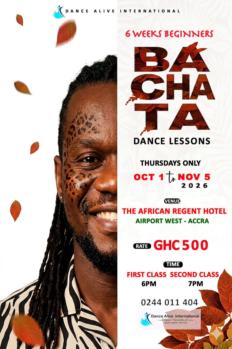 Ghana Events – 6 Weeks Beginners Bachata Lessons Ghana Events – 6 Weeks Beginners Bachata Lessons