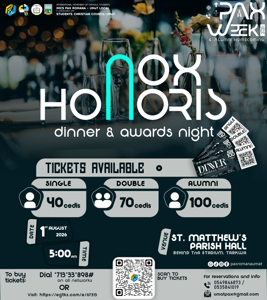 Ghana Events – Pax UMaT Dinner & Awards Night Ghana Events – Pax UMaT Dinner & Awards Night
