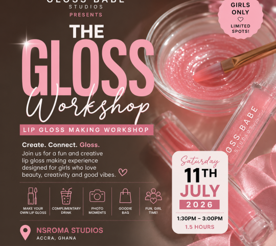Ghana Events – Lipgloss making workshop Accra Ghana Events – Lipgloss making workshop Accra