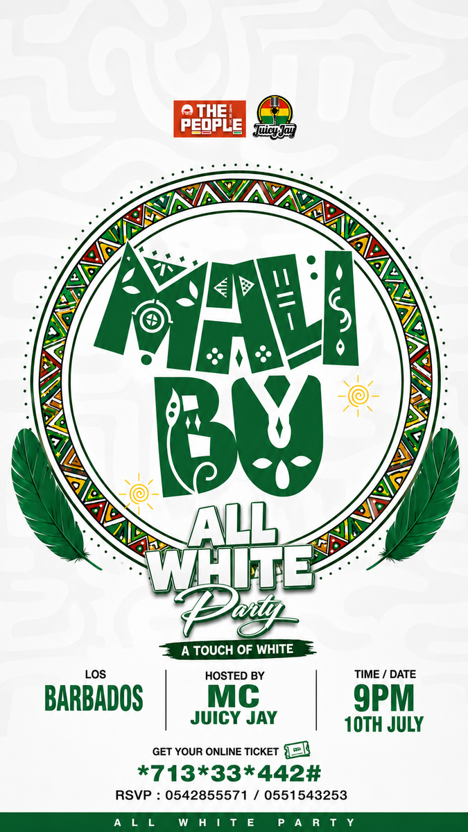 Ghana Events – MALIBU ( All White Party) Ghana Events – MALIBU ( All White Party)