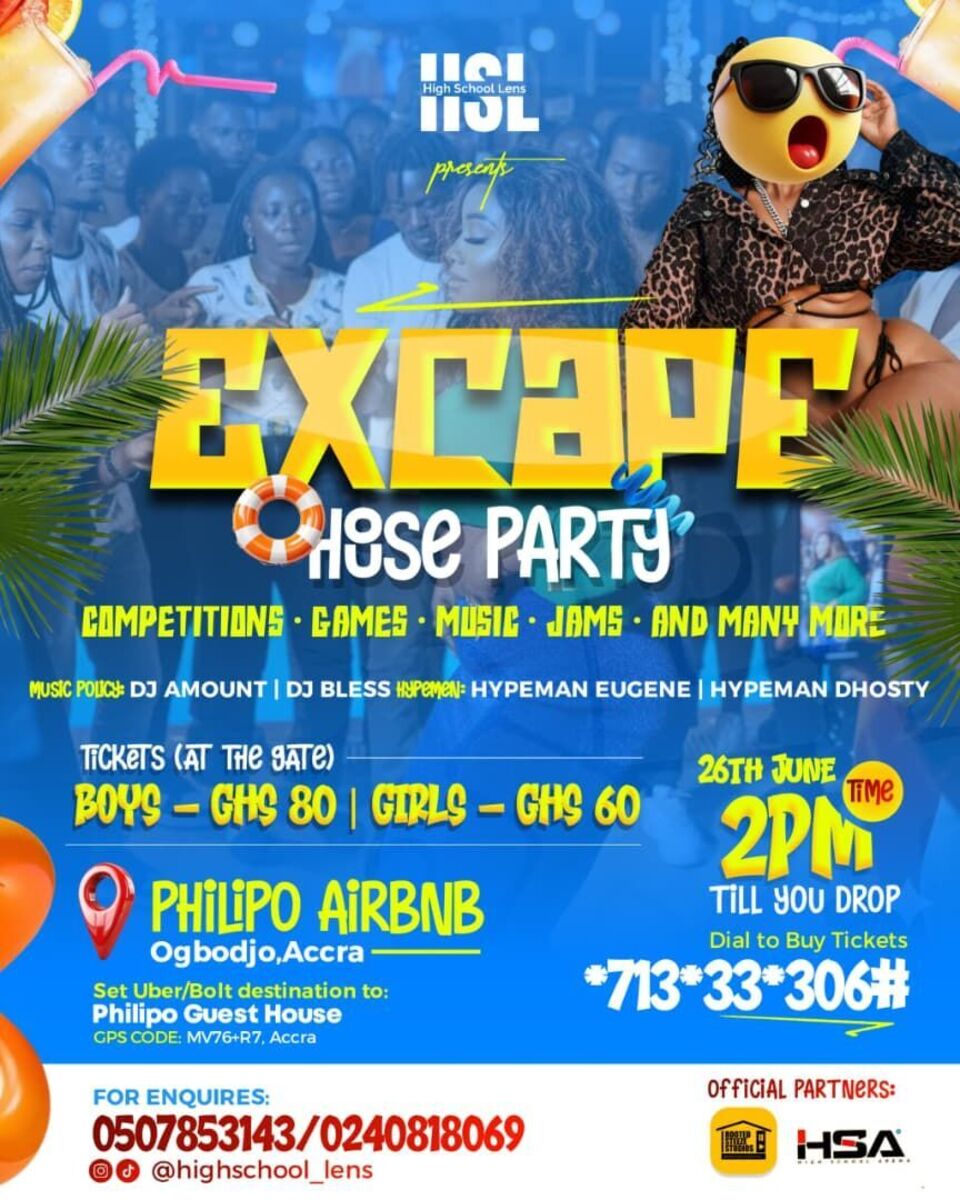 Ghana Events – Escape House Party Ghana Events – Escape House Party