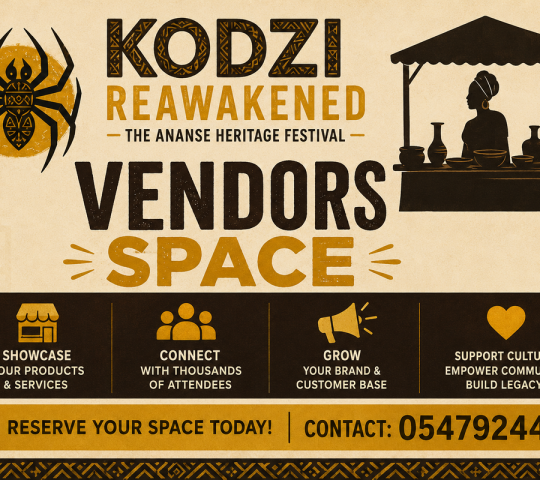 Ghana Events – Kodzi Reawakened Cultural Village Vendors Space Tickets Ghana Events – Kodzi Reawakened Cultural Village Vendors Space Tickets