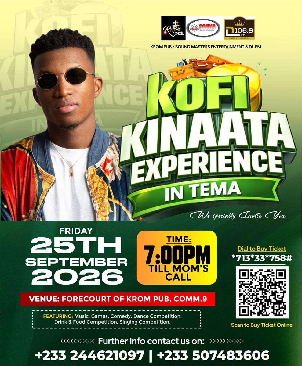 Ghana Events – KOFI KINAATA EXPERIENCE IN TEMA Ghana Events – KOFI KINAATA EXPERIENCE IN TEMA