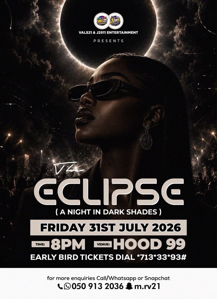 Ghana Events – THE ECLIPSE (A night in dark shades) Ghana Events – THE ECLIPSE (A night in dark shades)