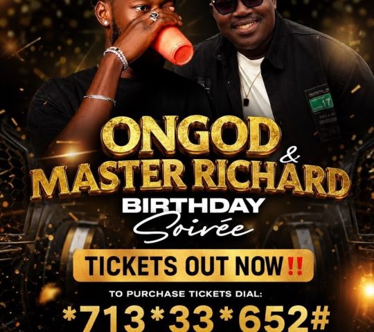 ONGOD AND MASTER RICHARD BIRTHDAY SOIREE ONGOD AND MASTER RICHARD BIRTHDAY SOIREE