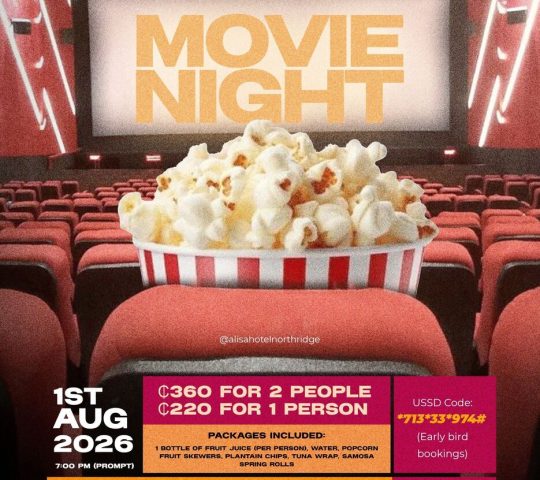 Ghana Events – MOVIES AT ALISA AUGUST EDITION Ghana Events – MOVIES AT ALISA AUGUST EDITION