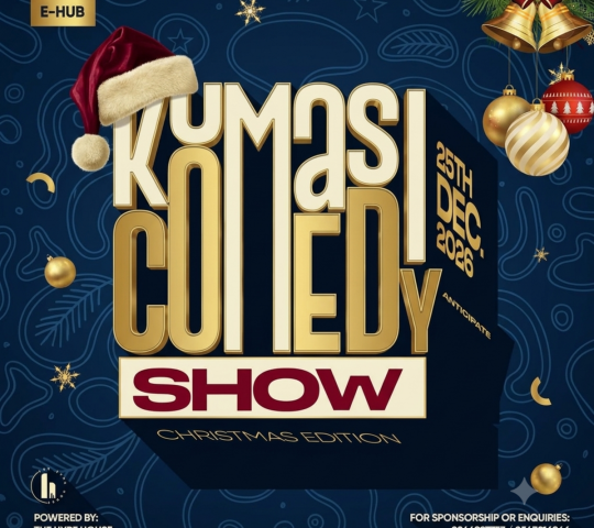 Ghana Events – KUMASI COMEDY SHOW (XMAS ’26 Edition) Ghana Events – KUMASI COMEDY SHOW (XMAS ’26 Edition)