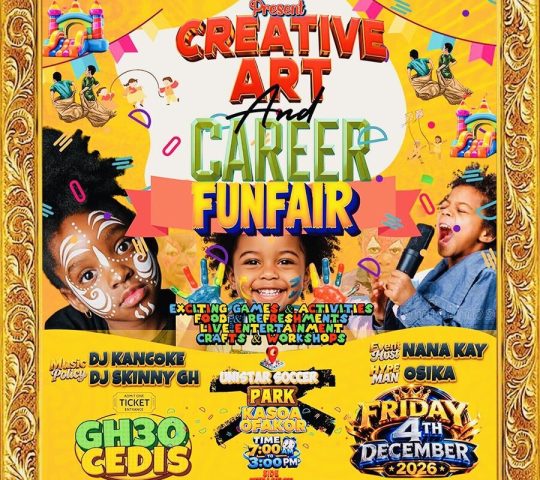 CREATIVE ART AND CAREER FUNFAIR 2026. Kasoa CREATIVE ART AND CAREER FUNFAIR 2026. Kasoa