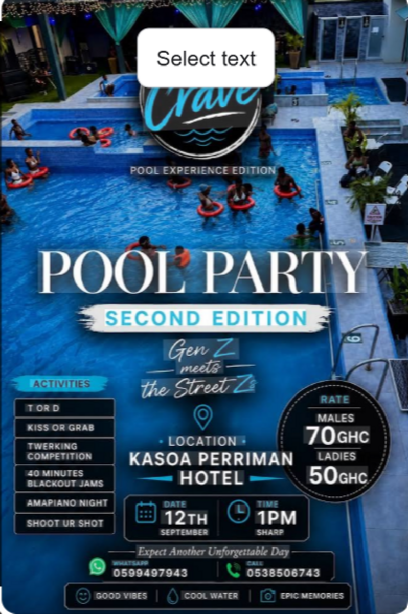 THE CRAVE POOL EXPERIENCE THE CRAVE POOL EXPERIENCE